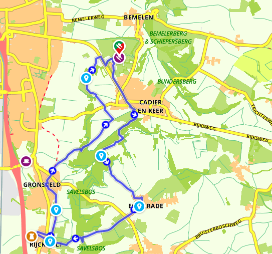 wandelroute Zuid-Limburg bij Maastricht