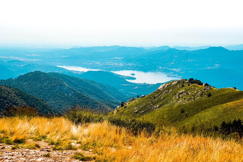 Wandelen/hiken bergen Ortameer en Lago Maggiore: Mottarone