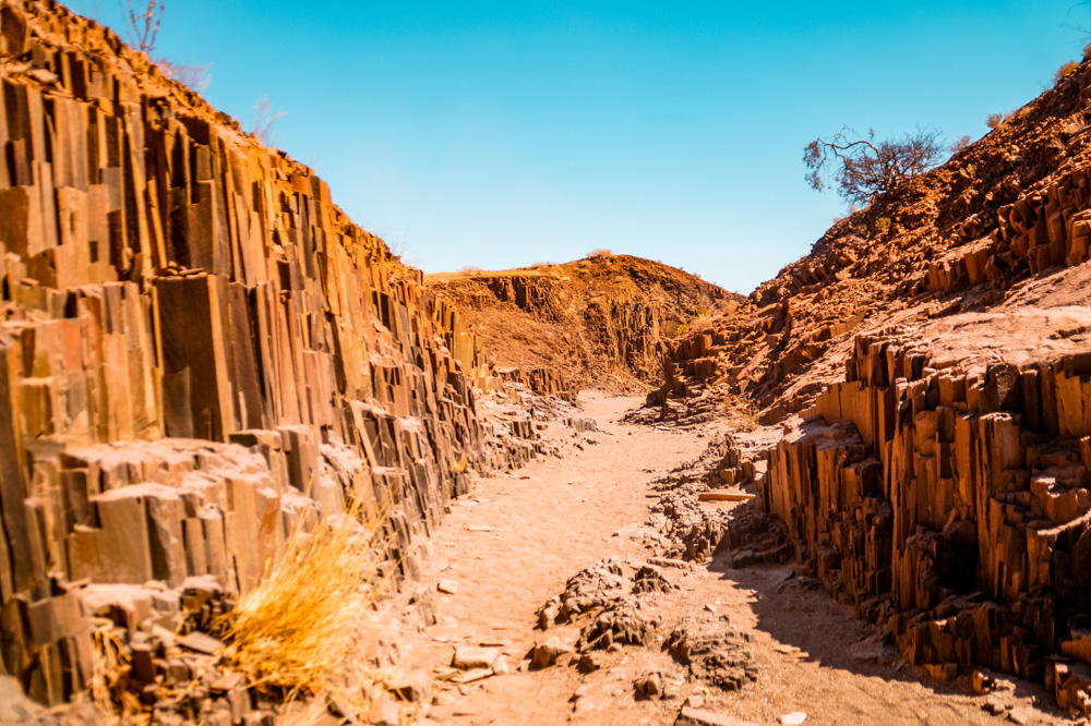 Namibie bezienswaardigheden Damaraland Organ Pipes