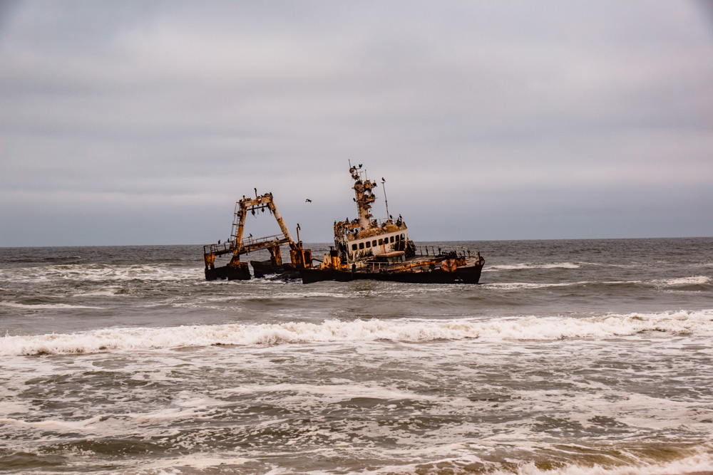 Namibie bezienswaardigheden Skeleton Coast - Reisroute: langs de bezienswaardigheden van Namibië