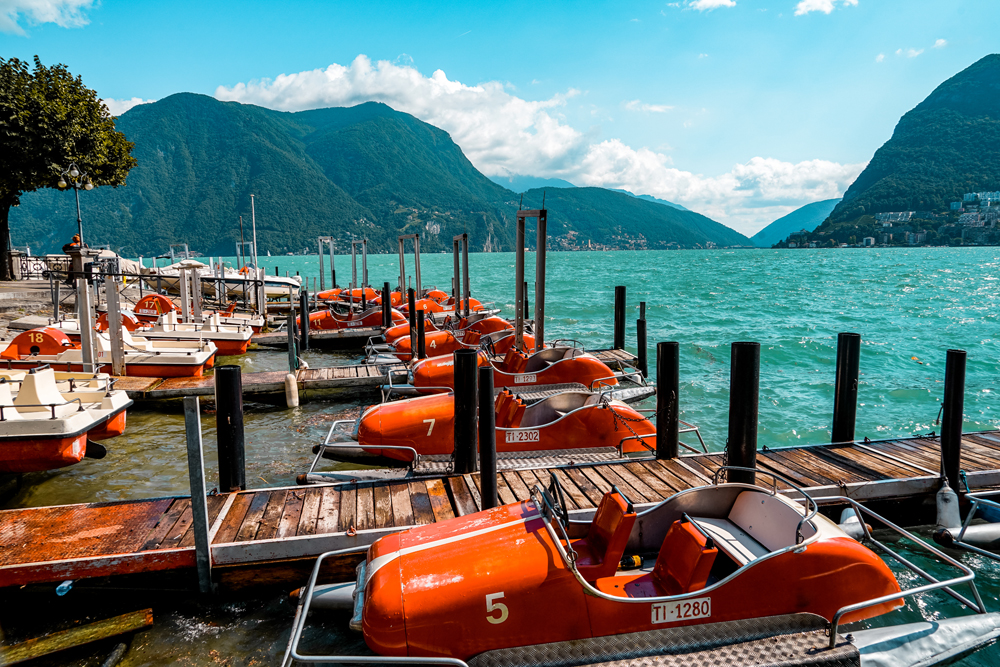 Meer van Lugano boot